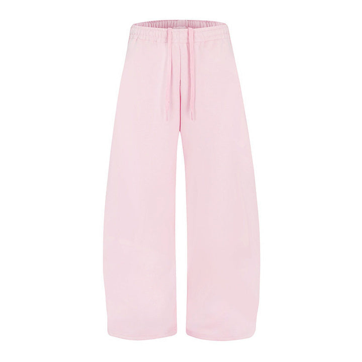 Women's Loose High-Waist Loungewear Pants with Drawstring and Wide Leg Mune Fashion
