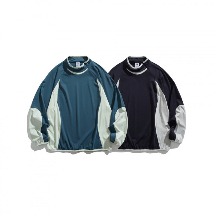 Unisex Wide cut windproof functional sweatshirt with contrast panels Mune Fashion