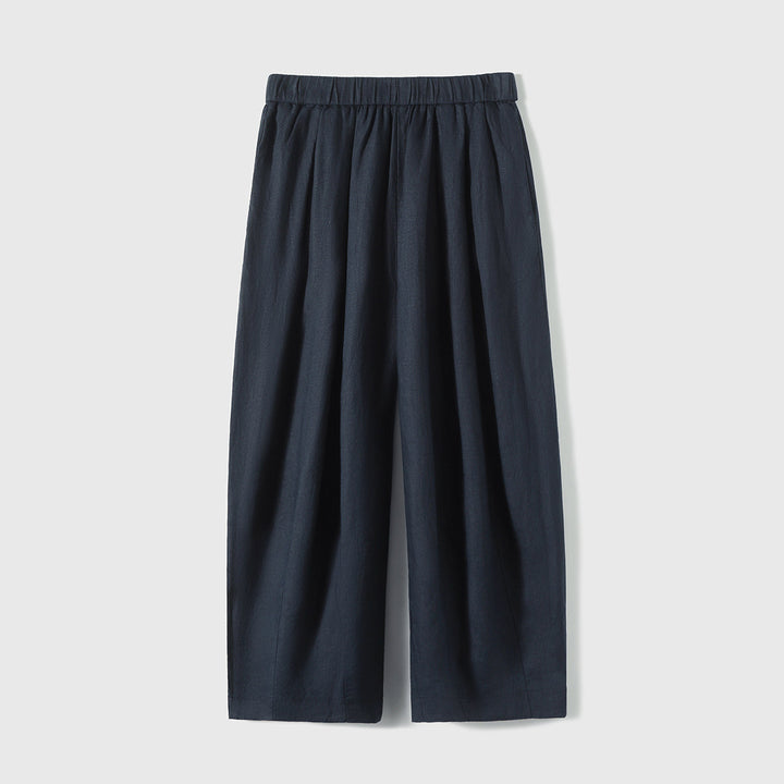 Women's Casual, Wide-Cut Linen Pants Mune Fashion