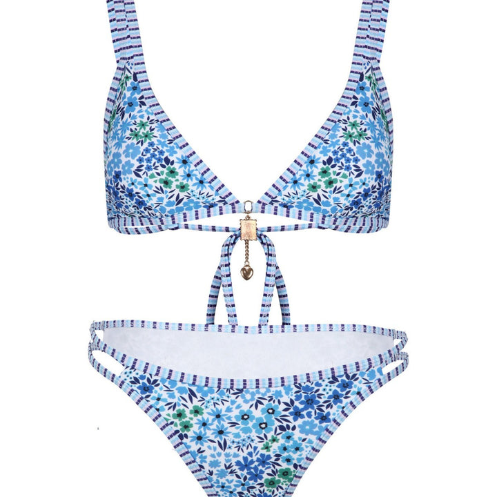 Women's bikini set with floral pattern and adjustable straps Mune Fashion