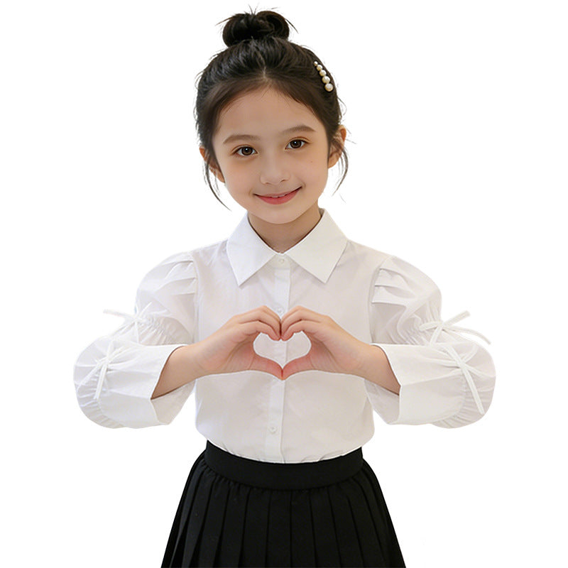 Girls blouse with creative ruffle details Mune Fashion