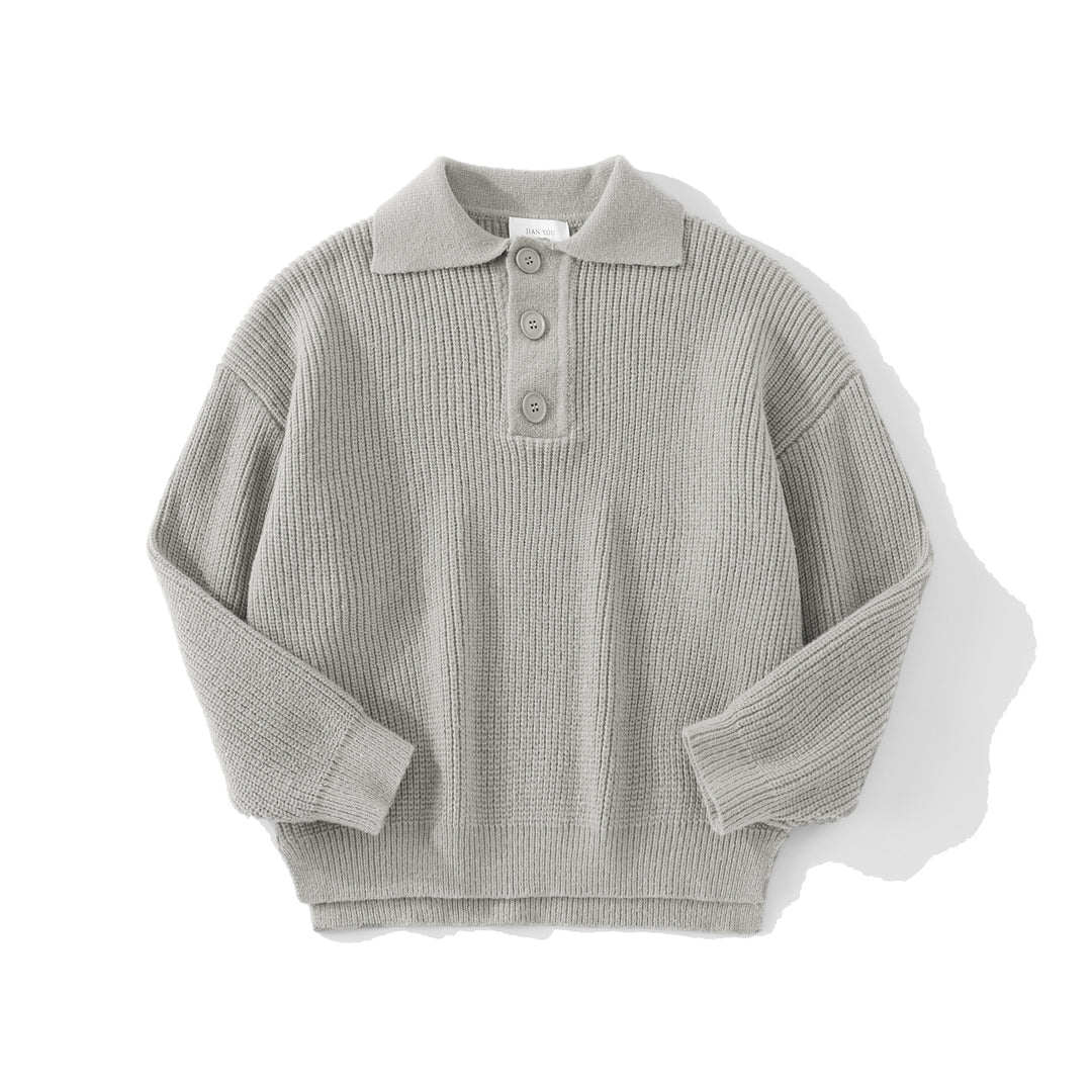 Women's Comfortable Knit Sweater with Button Details Mune Fashion