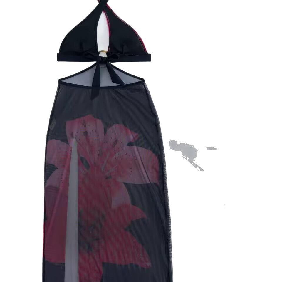 Women's Bikini Set with Floral Cover-up Mune Fashion