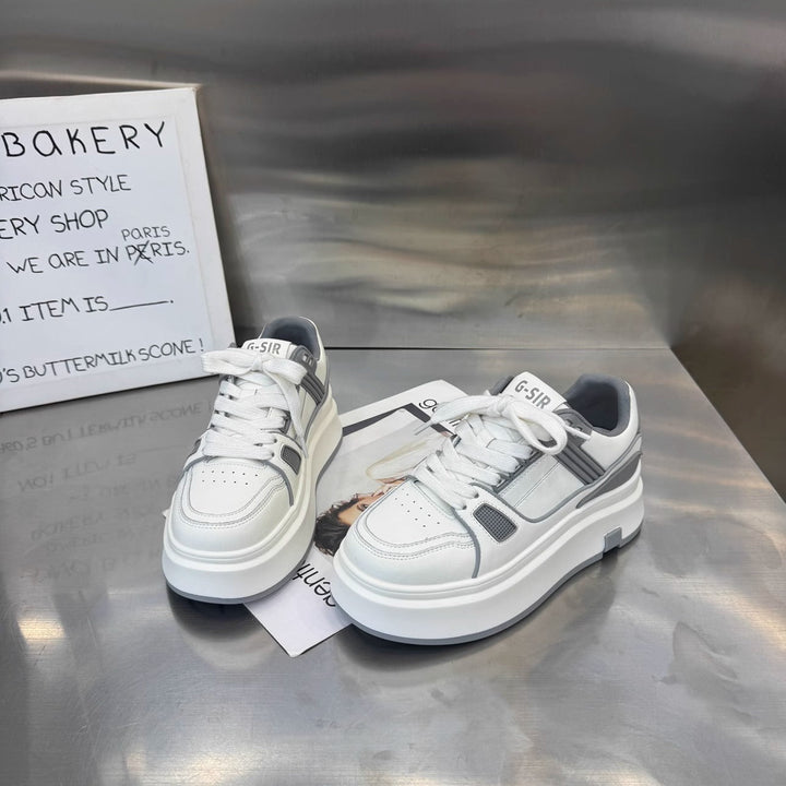 Women's Sporty Sneakers with Cushioned Platform Sole and Breathable Inserts Mune Fashion