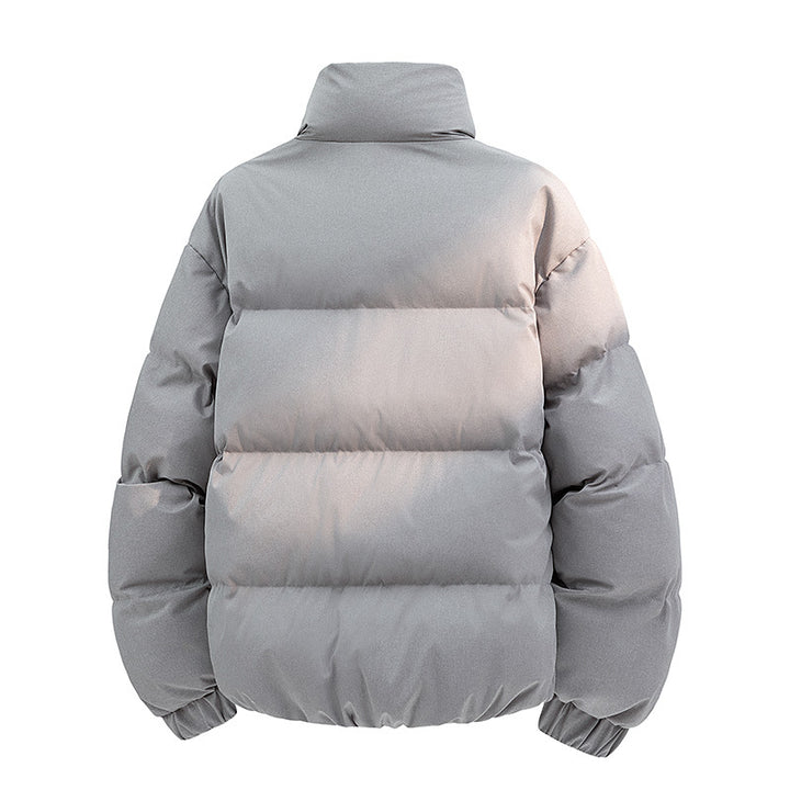 Men's Padded Quilted Jacket with Thermal Lining and High Collar Mune Fashion