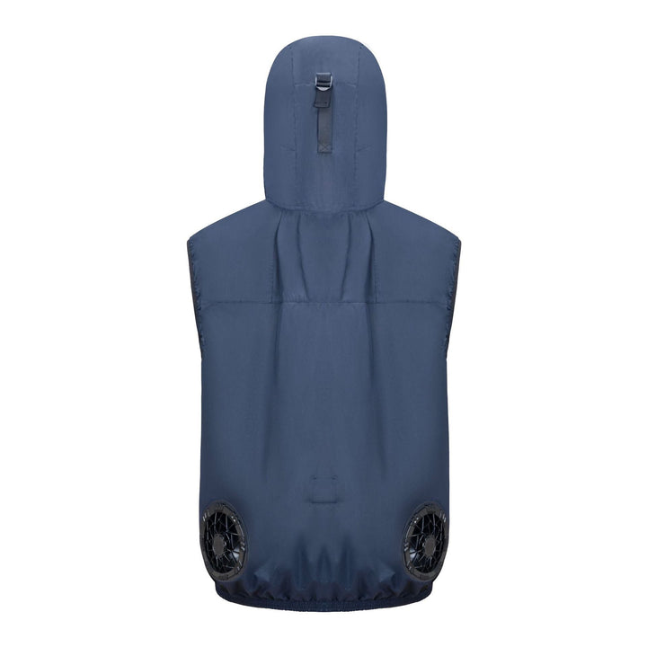 Men's nano technical outdoor vest with hood and visor Mune Fashion