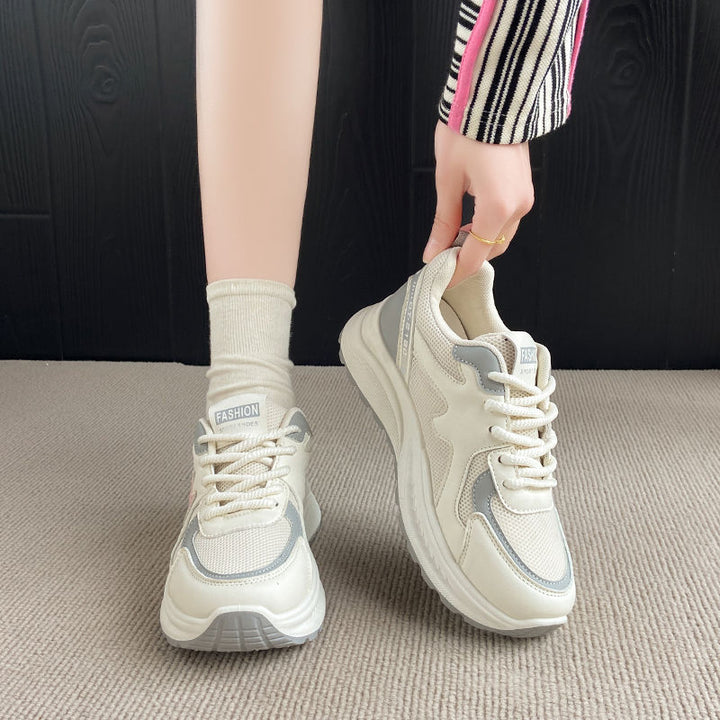 Women's Volume Sneakers in Retro Chunky Design with Breathable Mesh Mune Fashion