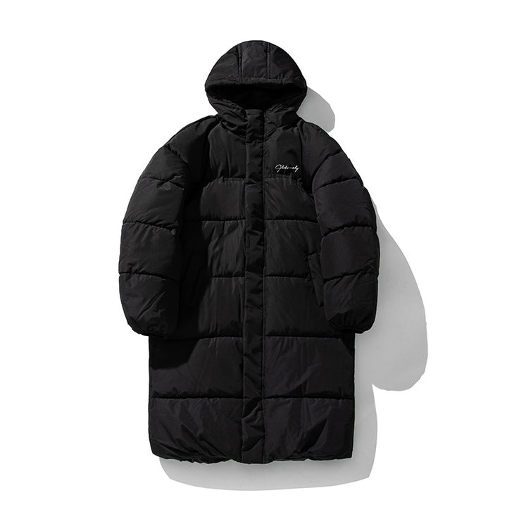 Unisex Oversize longer quilted coat with hood and padded thermal insulation Mune Fashion