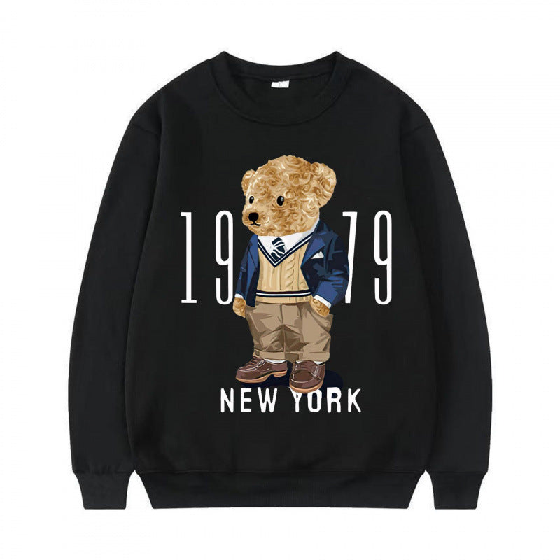 Ladies Cozy Sweatshirt with Bear Motif Mune Fashion