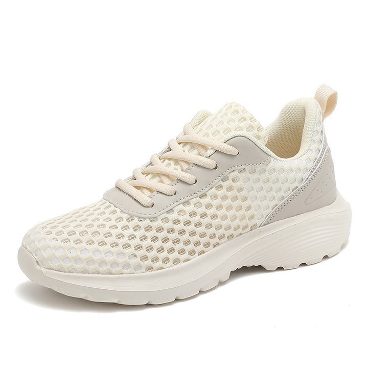 Ladies' lightweight three-dimensional mesh walking sneakers with viscoelastic insole and high-grip outsole Mune Fashion