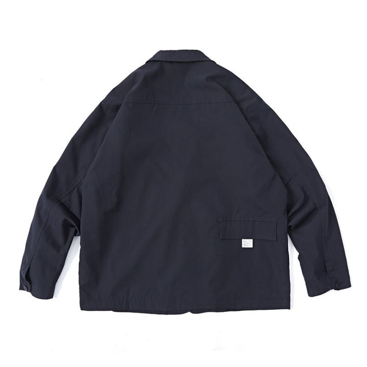 Unisex Loose-Fitting Utility Blazer with Multifunction Pockets Mune Fashion