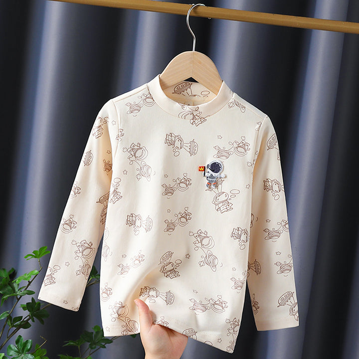 Boys long-sleeved astronaut T-shirt Mune Fashion