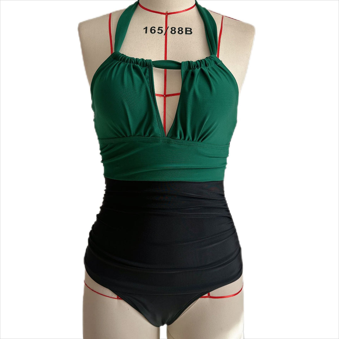 Women's Elegant High-Quality One-Piece Swimsuit with Flattering Ruffle Design Mune Fashion