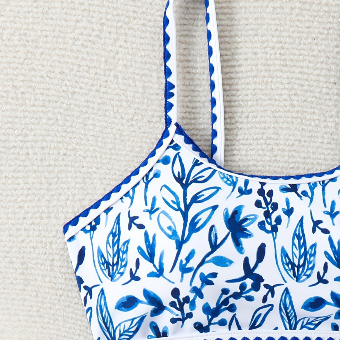 Ladies High-Waisted Bikini Set with Floral Design Mune Fashion