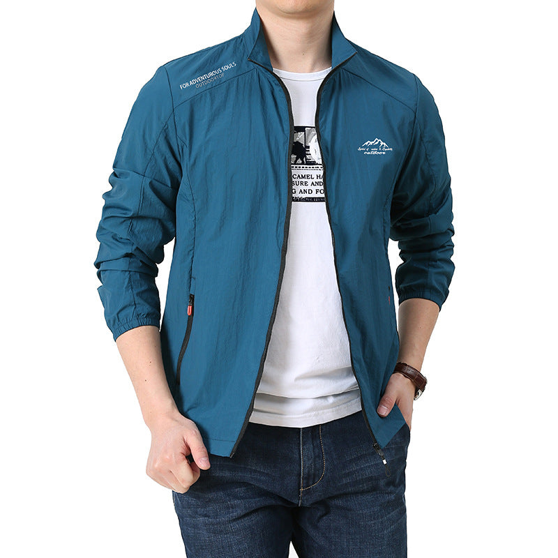 Men's Lightweight Sports Jacket with Practical Zipper Mune Fashion