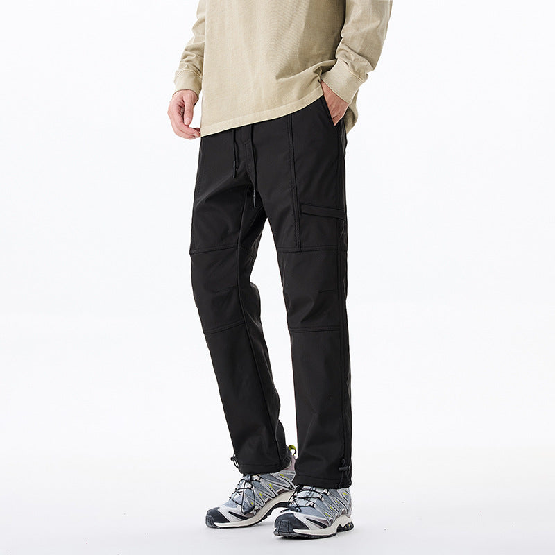 Men's Technical Utility Cargo Pants with Reinforced Knee Panels and Adjustable Hem Mune Fashion