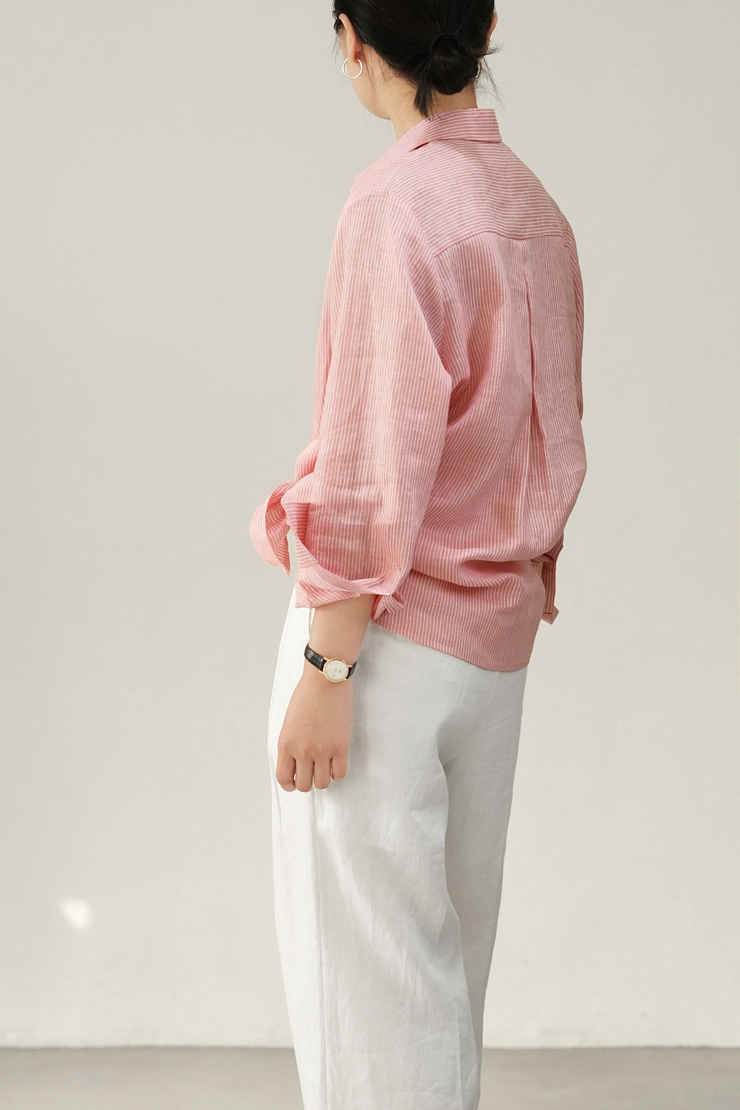 Ladies Elegant Striped Blouse Mune Fashion