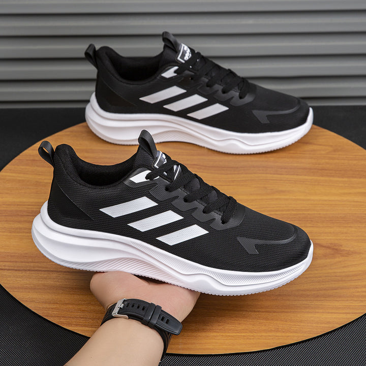 Men's lightweight breathable training and everyday sneaker with padded heel collar, pull tab, and profiled EVA cushioning sole Mune Fashion