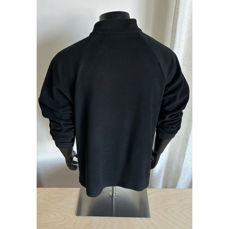 Women's fashionable stand-up collar sweater with zipper Mune Fashion