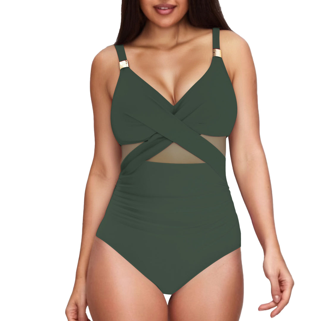 Women Elegant Jumpsuit with Transparent Inserts Mune Fashion