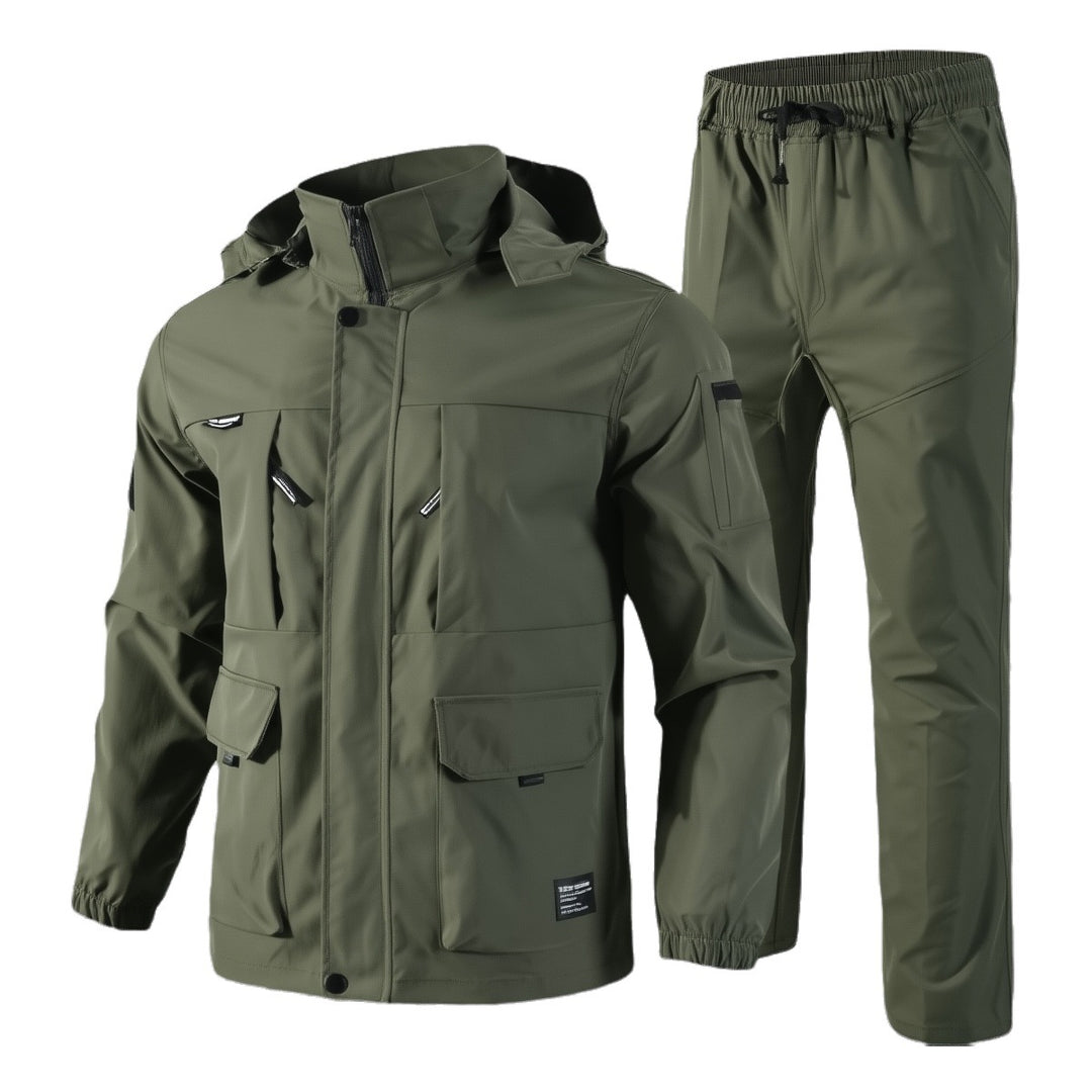 Men's multifunctional outdoor jacket with integrated function pants Mune Fashion