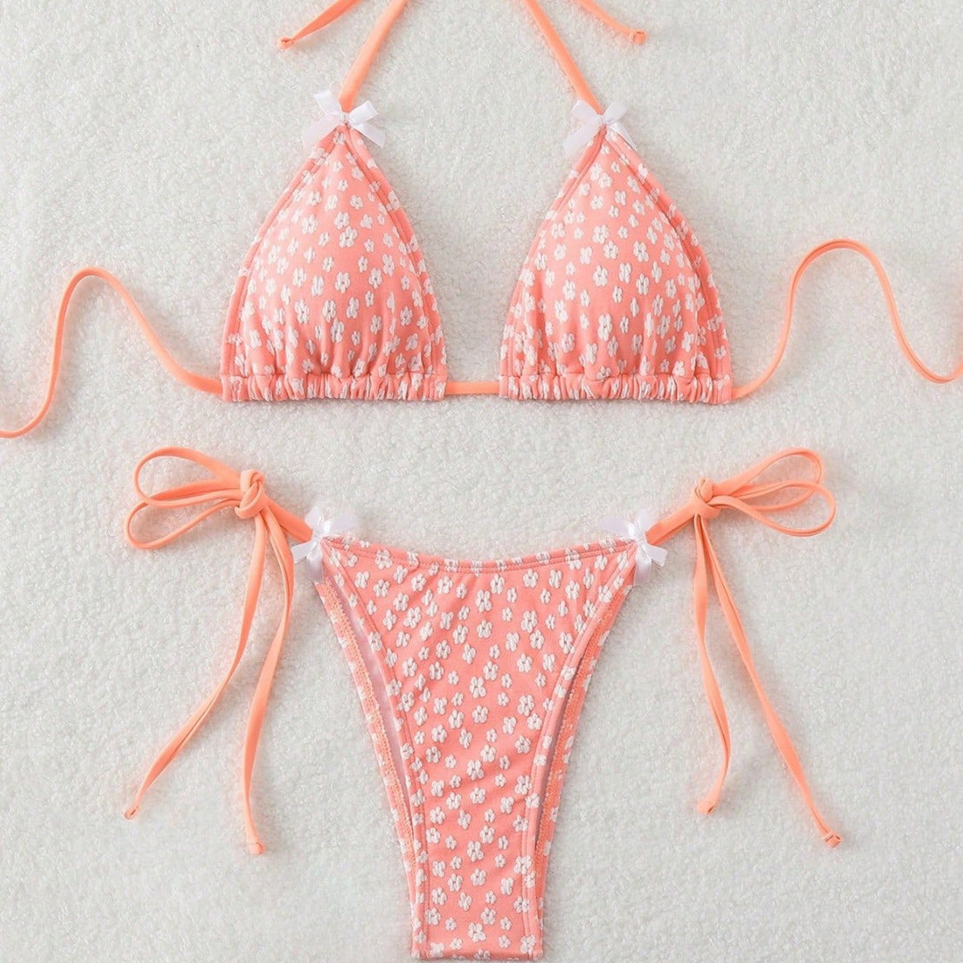 Women's Triangle Bikini with Delicate Ties Mune Fashion