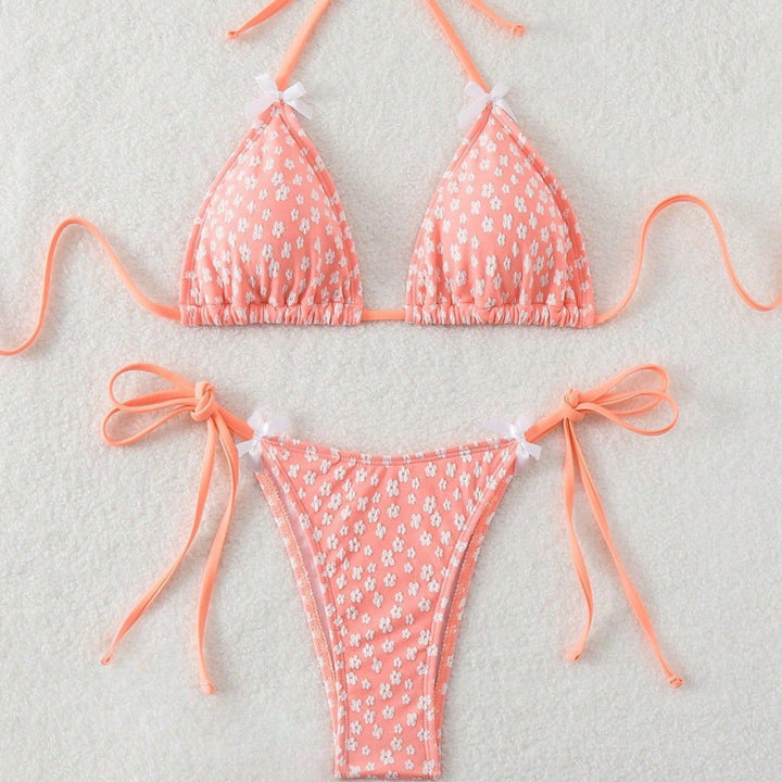 Women's Triangle Bikini with Delicate Ties Mune Fashion