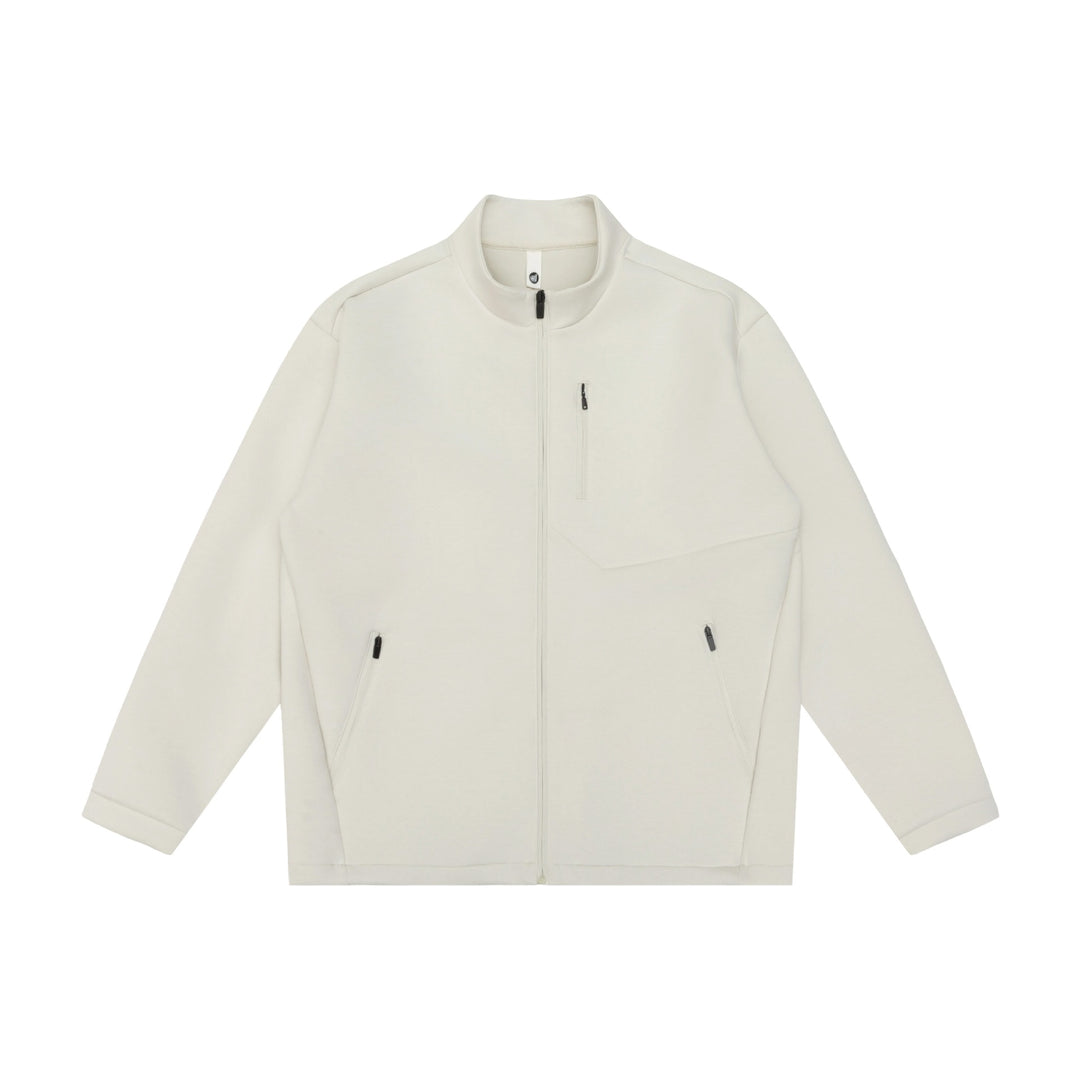 Unisex Minimalistic Short Jacket with Stand-Up Collar and Functional Zipper Pockets Mune Fashion
