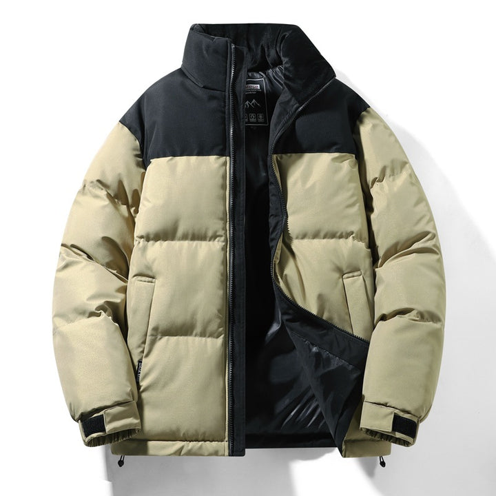 Men's padded quilted jacket with high thermal performance, water-repellent surface, and elastic cuffs Mune Fashion