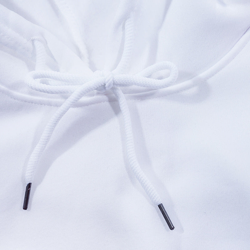 Unisex minimalist hoodie made of French Terry with flat drawstring and reinforced neck yoke Mune Fashion