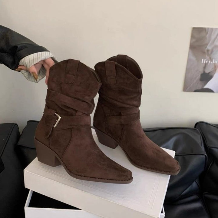 Ladies Elegant and Comfortable Western Boots Mune Fashion