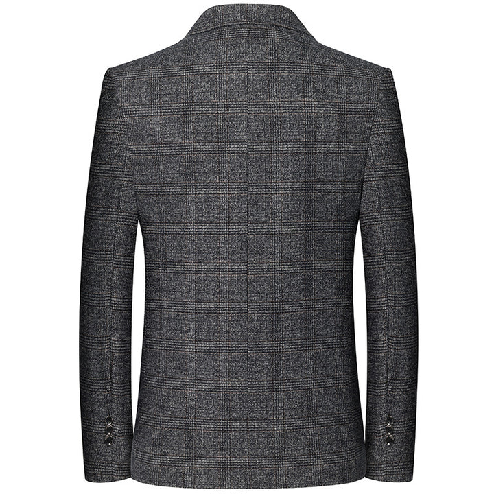 Men's Tailored Glencheck Blazer in City Blazer Style with Light Inner Lining Mune Fashion