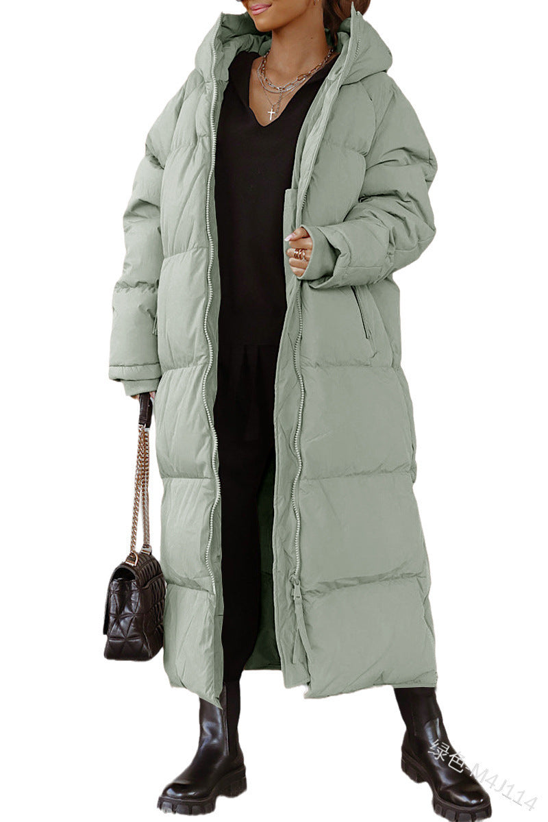 Tailored women's quilted coat winter