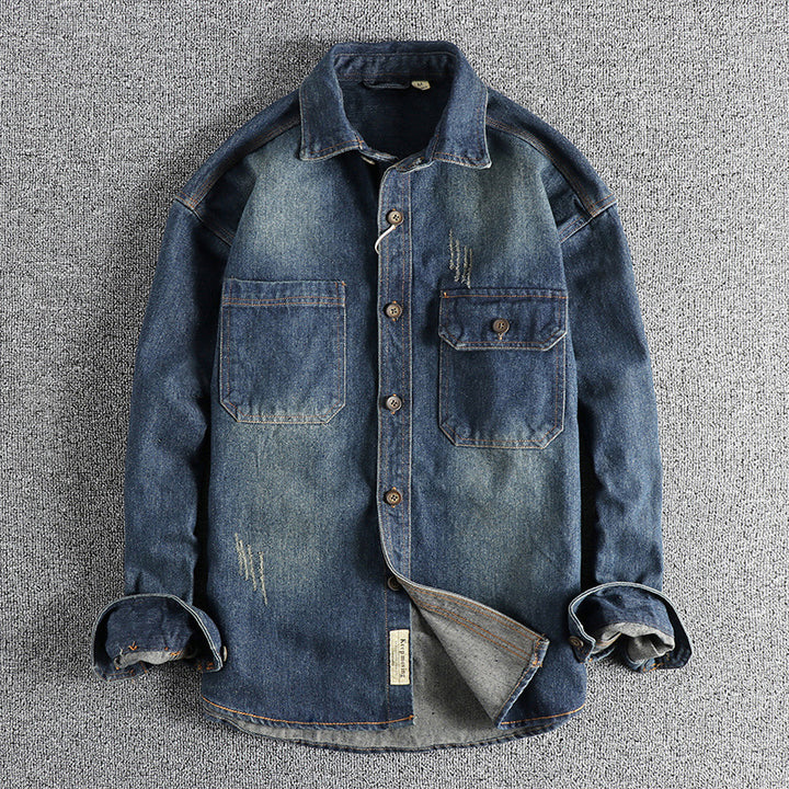 Men's Denim Overshirt Mune Fashion