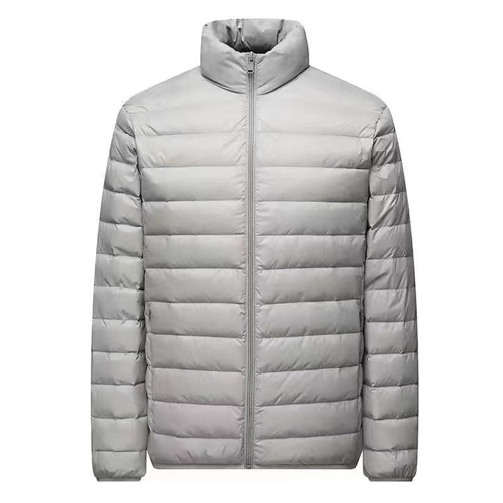 Men's ultra-light packable micro quilted jacket with stand-up collar, padded insulation and wind-resistant shell Mune Fashion