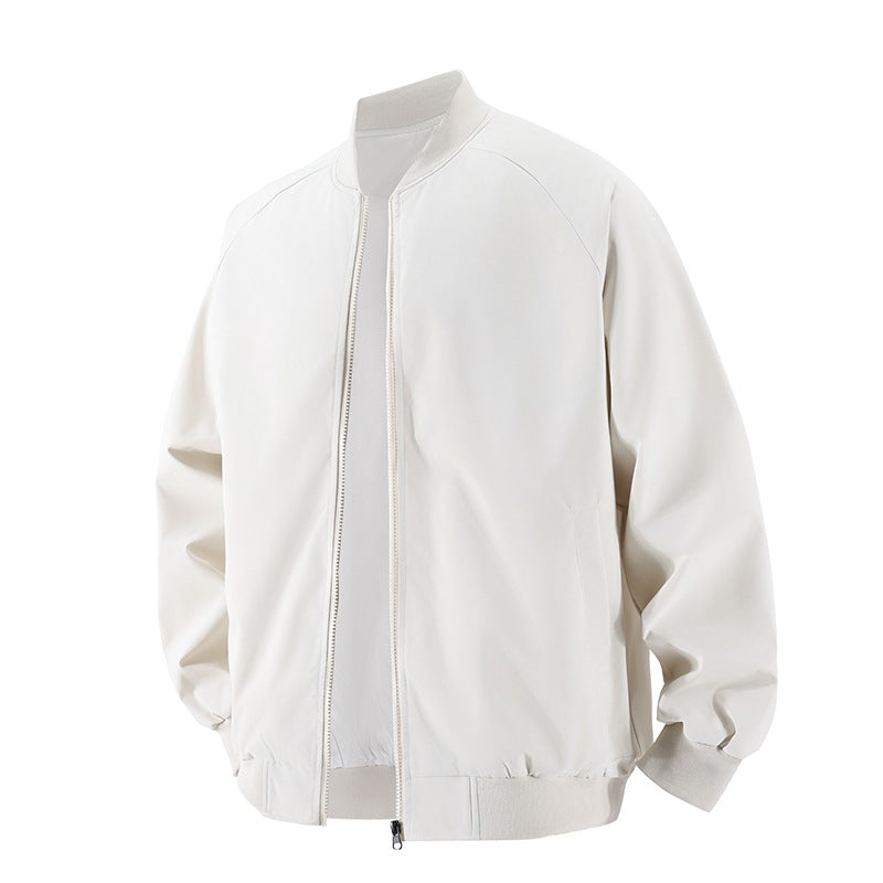 Men's Fashionable Bomber Jacket with Elastic Cuffs Mune Fashion