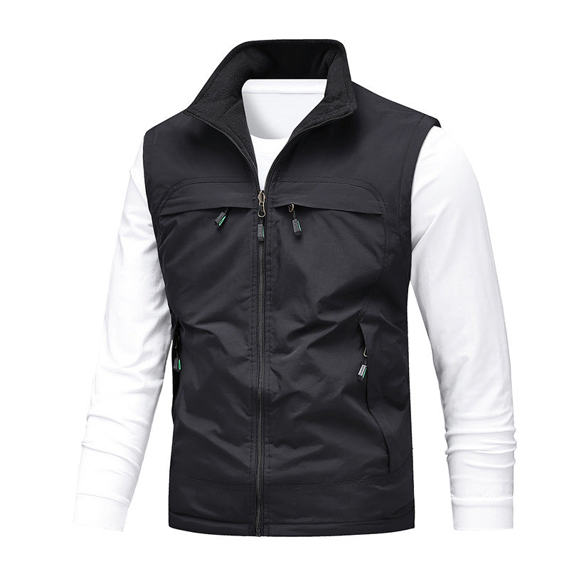 Men's Breathable Photographer Utility Vest with Mesh Lining and Multiple Pockets Mune Fashion
