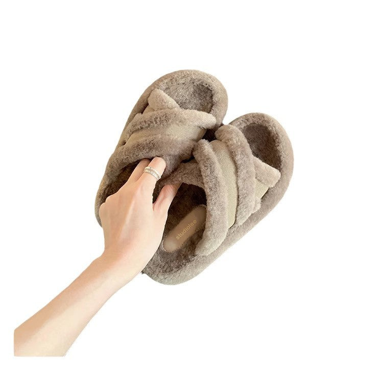 Ladies Lined Cozy Slippers with Teddy Lining and Profiling Anti-Slip Sole Mune Fashion