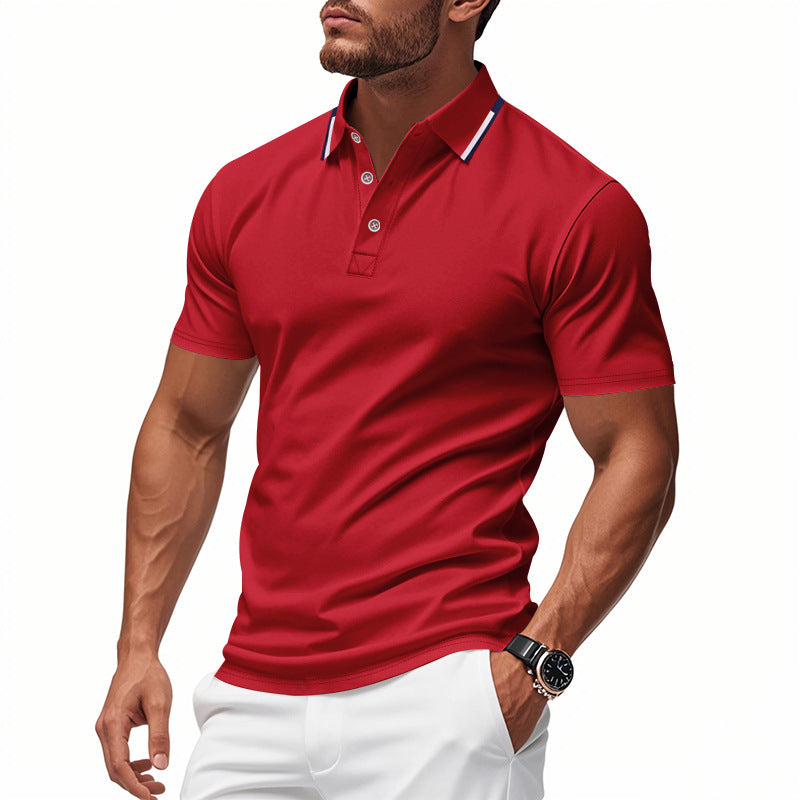 Men's polo shirt with modern collar and breathable structure Mune Fashion