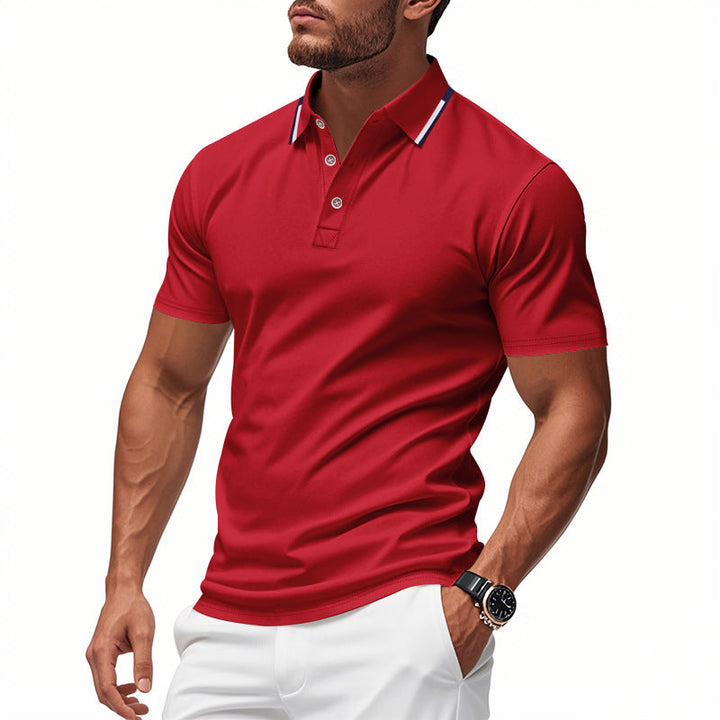 Men's polo shirt with modern collar and breathable structure Mune Fashion