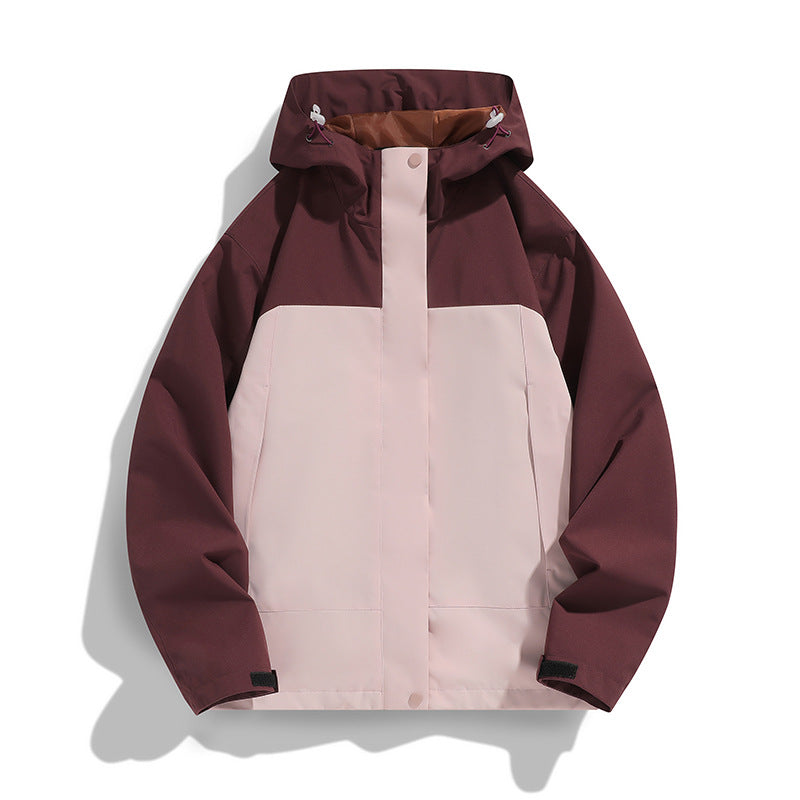 Men's Two-Tone Softshell Field Jacket with Hood, Windproof Outer Material and Minimalist Side Pockets Mune Fashion