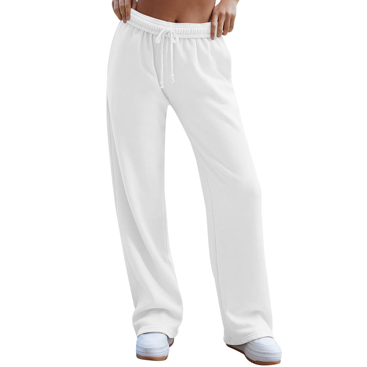 Women's wide comfort lounge pants with high waist, elastic waistband, and drawstring Mune Fashion