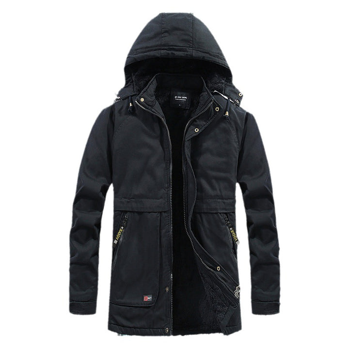 Men's padded parka with hood and soft teddy lining Mune Fashion