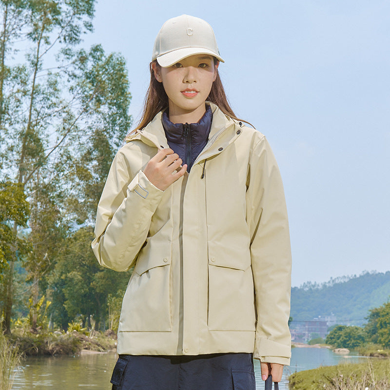 Men's Technical Waterproof Parka Jacket with Adjustable Hood and Multifunctional Pockets Mune Fashion