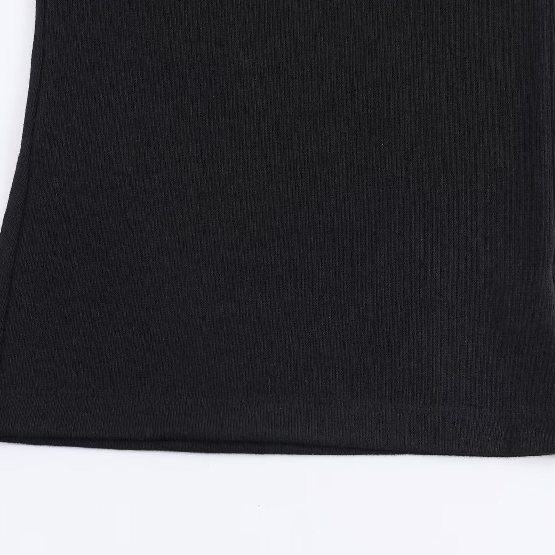 Women's Fitted Fine Knit Tunic with Wide Boat Neck and 3/4 Sleeves Mune Fashion