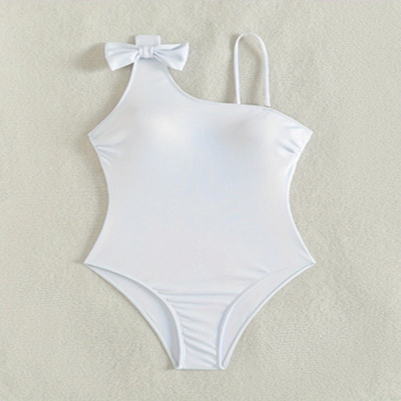 Women One-sided Swimsuit with Playful Bow Detail Mune Fashion