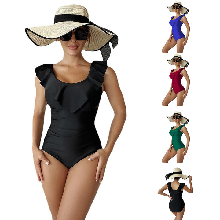 Women’s One-Piece Swimsuit with Ruffle Details Mune Fashion