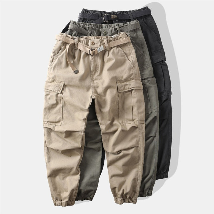 Men's cargo pants with adjustable waistband and practical pockets Mune Fashion