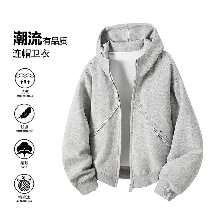 Women's Sporty Sweat Jacket with Ruffles Mune Fashion