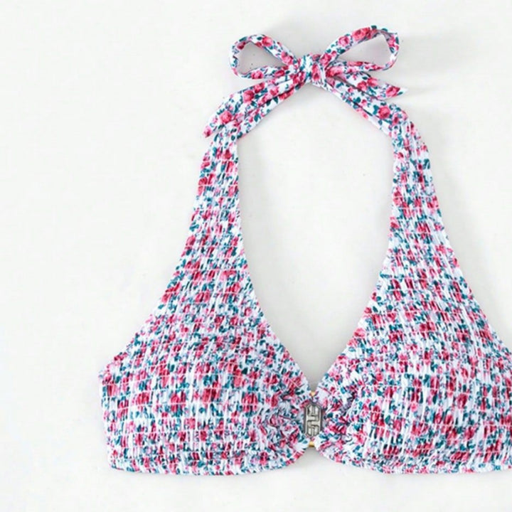 Women's Triangle Bikini Set with Playful Ruffle Details Mune Fashion